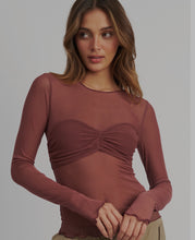 Load image into Gallery viewer, Merlot Mesh Top
