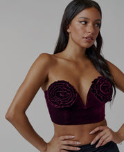 Load image into Gallery viewer, Roses Velvet Bustier