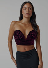 Load image into Gallery viewer, Roses Velvet Bustier