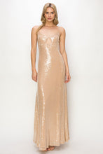 Load image into Gallery viewer, Crescent Taupe Sequin Dress