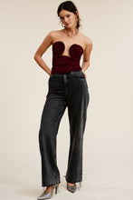 Load image into Gallery viewer, Catalina Bustier Top in Merlot