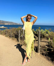 Load image into Gallery viewer, Sunday Yellow Frill Dress