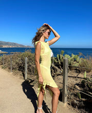 Load image into Gallery viewer, Sunday Yellow Frill Dress

