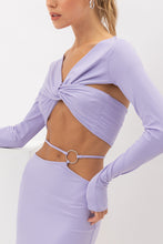 Load image into Gallery viewer, Haze Cutout Maxi Set in Lavender