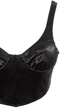 Load image into Gallery viewer, Black Python Bustier