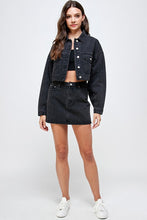 Load image into Gallery viewer, Black Diamond Denim Skirt