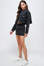 Load image into Gallery viewer, Black Diamond Denim Jacket