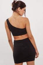 Load image into Gallery viewer, Hourglass Mini Dress in Black