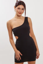Load image into Gallery viewer, Hourglass Mini Dress in Black