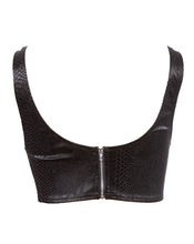 Load image into Gallery viewer, Black Python Bustier