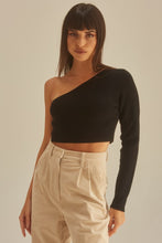Load image into Gallery viewer, Soul Shoulder Sleeve Top in Black