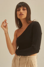 Load image into Gallery viewer, Soul Shoulder Sleeve Top in Black