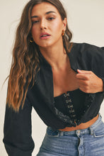 Load image into Gallery viewer, City Girl Bomber Jacket in Black