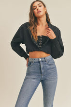 Load image into Gallery viewer, City Girl Bomber Jacket in Black
