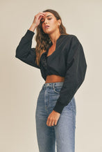 Load image into Gallery viewer, City Girl Bomber Jacket in Black