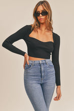Load image into Gallery viewer, Basic Edge Knit Top in Black