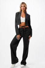 Load image into Gallery viewer, Cascade Charcoal Cutout Trousers
