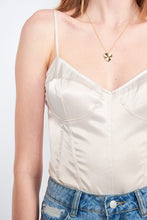 Load image into Gallery viewer, Matte Satin Bodysuit in Stone