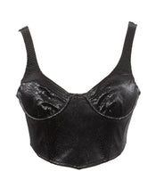 Load image into Gallery viewer, Black Python Bustier