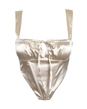 Load image into Gallery viewer, Loveable Satin Corset Top in Ivory