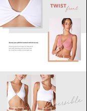Load image into Gallery viewer, Reversible Ribbed Twist Top in Black