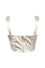 Load image into Gallery viewer, Loveable Satin Corset Top in Ivory