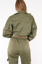 Load image into Gallery viewer, Olive Crystal Edge Jacket
