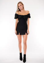 Load image into Gallery viewer, Intrigue Black Leopard Chiffon Dress