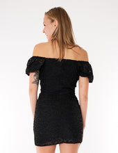 Load image into Gallery viewer, Intrigue Black Leopard Chiffon Dress