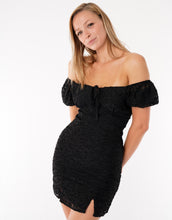 Load image into Gallery viewer, Intrigue Black Leopard Chiffon Dress