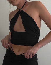 Load image into Gallery viewer, Divine Halter Top in Black