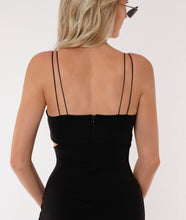 Load image into Gallery viewer, womens black dresses, cutout dress, womens formal dresses, homecoming dresses, womens party dresses, womens clothing