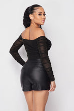 Load image into Gallery viewer, City Nights Mesh Bustier in Black Gold