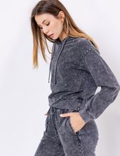 Load image into Gallery viewer, Vintage Black Starlight Hoodie