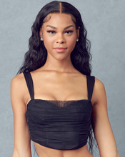 Load image into Gallery viewer, Mindful Mesh Corset Top in Black