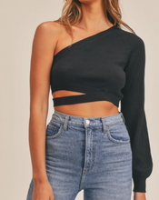 Load image into Gallery viewer, Misbehave One Shoulder Cutout Top
