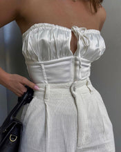 Load image into Gallery viewer, Loveable Satin Corset Top in Ivory