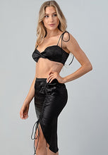 Load image into Gallery viewer, Honest Satin Ties Set in Black
