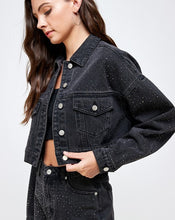 Load image into Gallery viewer, Black Diamond Denim Jacket