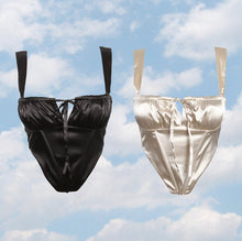 Load image into Gallery viewer, Loveable Satin Corset Top in Ivory