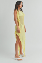Load image into Gallery viewer, Sunday Yellow Frill Dress