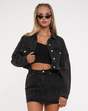 Load image into Gallery viewer, Black Diamond Denim Jacket