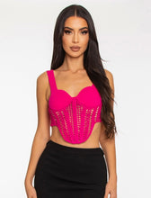 Load image into Gallery viewer, Maya Crochet Corset in Pink