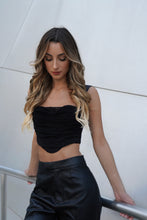 Load image into Gallery viewer, Mindful Mesh Corset Top in Black