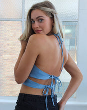 Load image into Gallery viewer, Coastal Satin Top in Blue