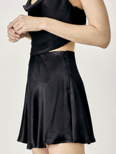 Load image into Gallery viewer, Huxton Black Satin Skirt