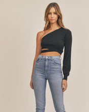 Load image into Gallery viewer, Misbehave One Shoulder Cutout Top