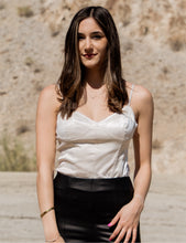 Load image into Gallery viewer, Matte Satin Bodysuit in Stone