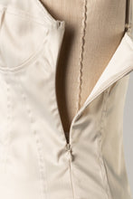 Load image into Gallery viewer, Matte Satin Bodysuit in Stone