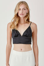 Load image into Gallery viewer, Night Satin Crystal Top
